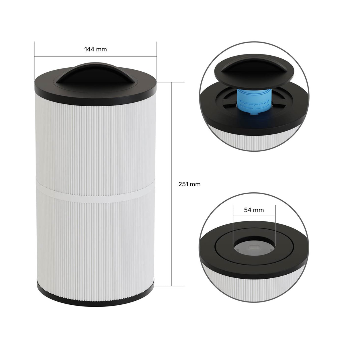 Cleonia Spa Filter 50503 / TT50503 / C-5300 / PJW50 / SC768 – Built-in Diffuser
